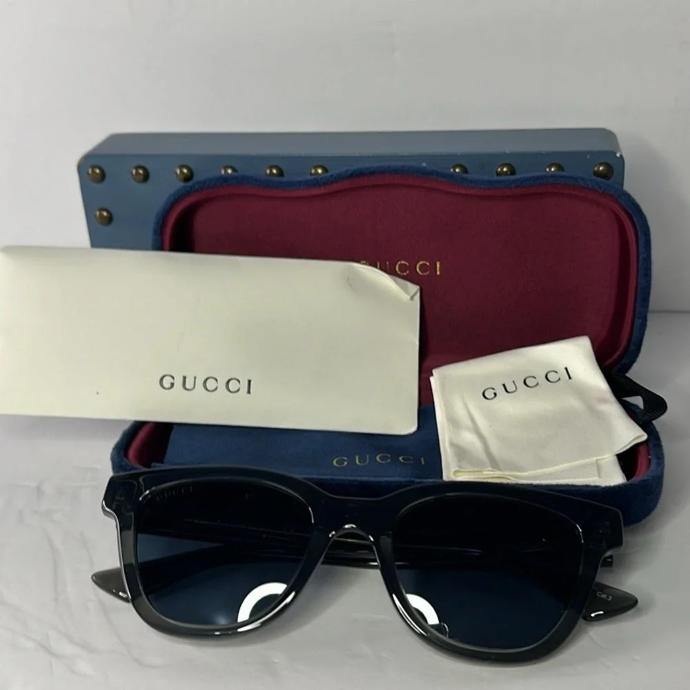 New Authentic Gucci GG1116S 003 51 Men's Sunglasses
